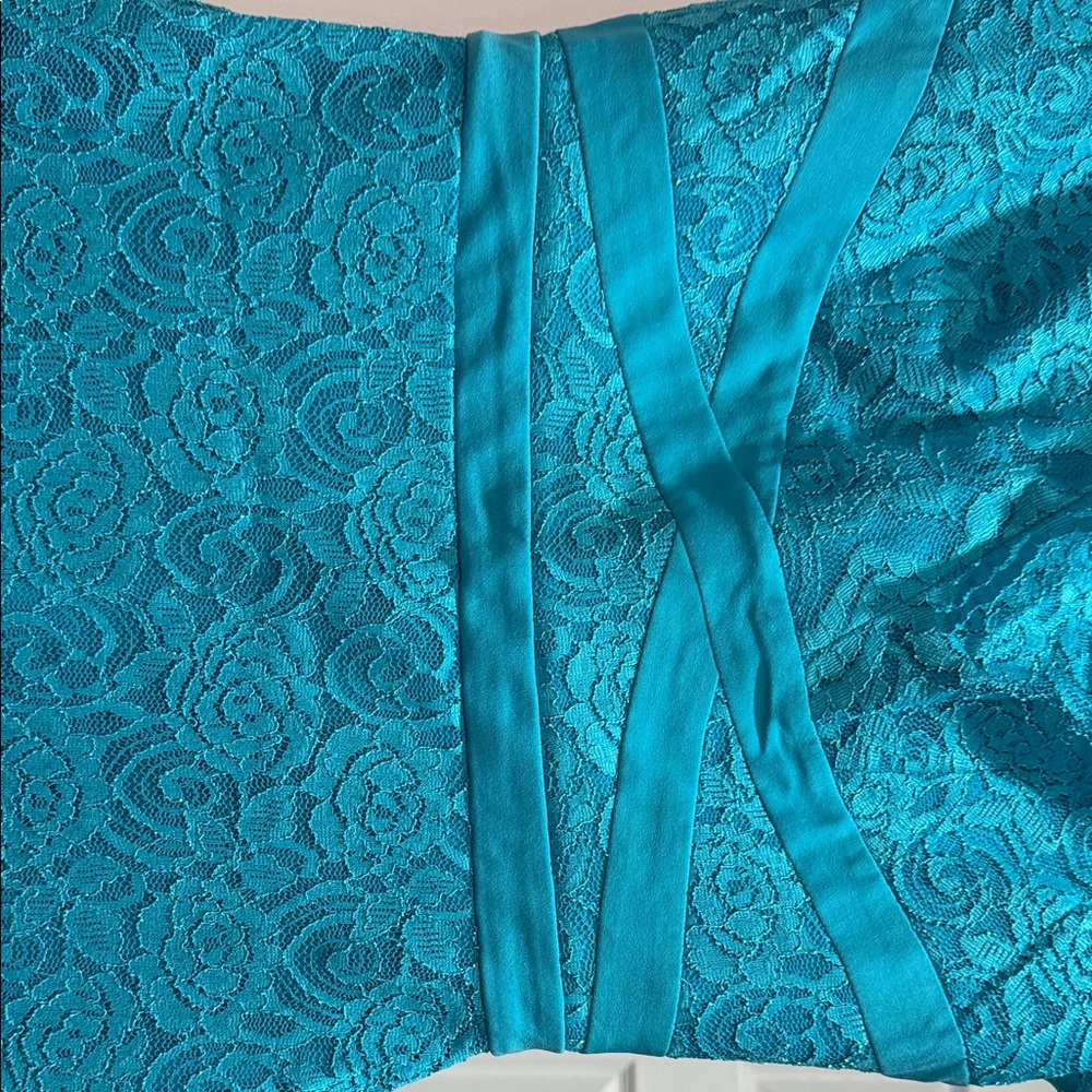 Ricki's Teal Lace Midi Dress - Picture 4 of 7